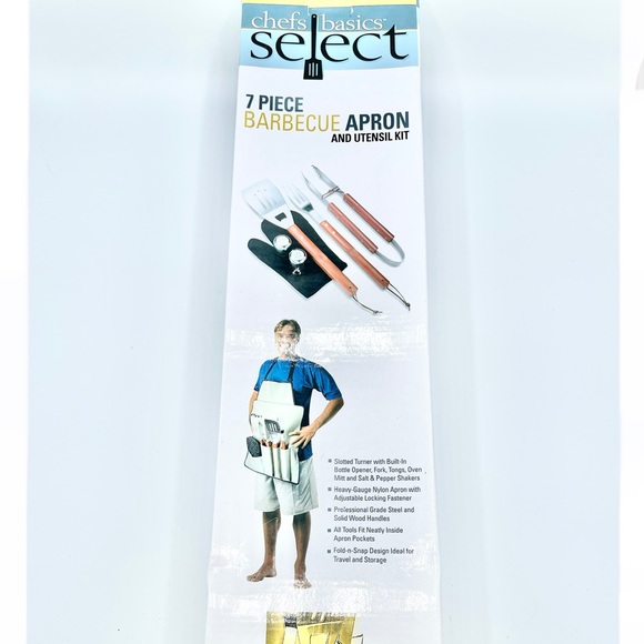 7-Piece BBQ Apron and Utensil Set - Picture 4 of 9